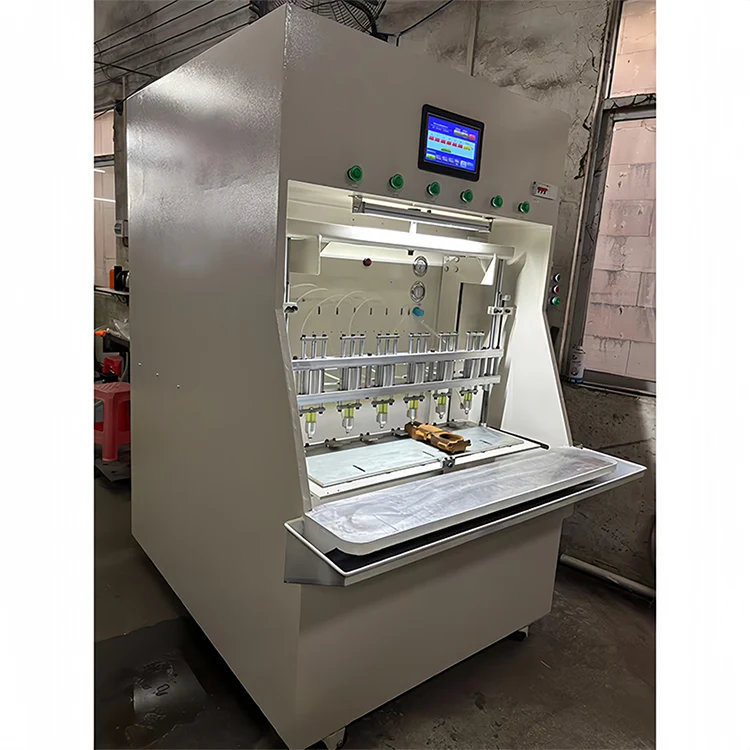 Máquina de enchimento de óleo a vácuo para fechamento de porta